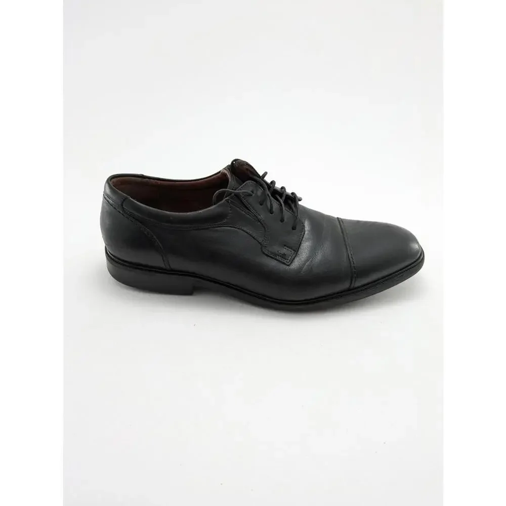 Mens‎ Johnston & Murphy Waterproof Sheepskin Black Dress Shoes 20-8751 Size 13